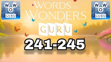 Words Of Wonders GURU level 241 242 243 244 245