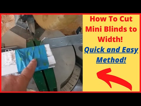 How To Cut Mini Blinds To Width  Quick & Easy!