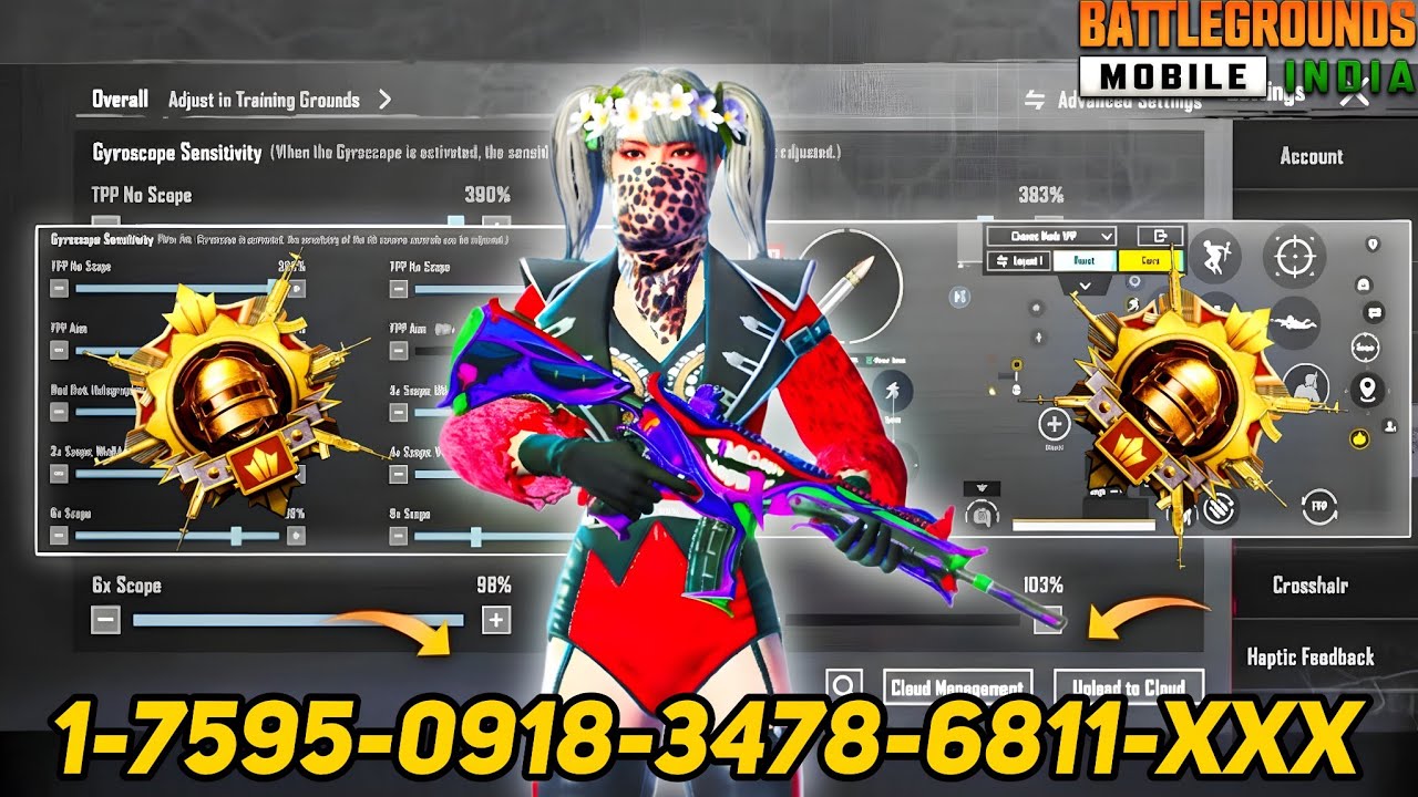 NEW UPDATE 4.2🔥BEST SENSITIVITY CODE + CONTROL SETTINGS BGMI/PUBG MOBILE