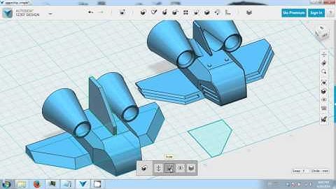 Autodesk 123D - Simple Spaceship - Part 4