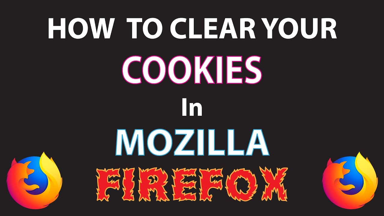 Mozilla Firefox: How To Clear The Browsers Cookies | PC |