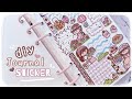 Membuat Dekorasi Jurnal Stiker Warna Pink Ungu dan Biru | Journal Sticker Cute