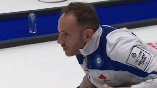 Italy vs Norway - Curling World Championships 2023 - Joel Retornaz incredible winning shot.