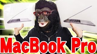 新型MacBookProを2台買ってみた！Touch Bar付きとそうでない方をビシッとレビューするぞ！【マックブックプロ 開封編】