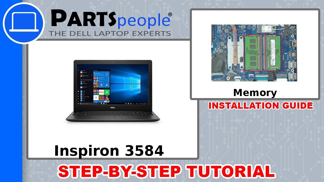 Dell Inspiron 15-3584 (P75F005) Memory How-To Video Tutorial - YouTube