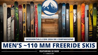 2024 Men's 110 mm Freeride Ski Comparison with SkiEssentials.com