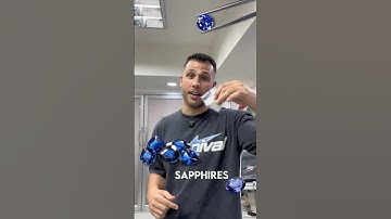 Natural vs. synthetic sapphires under the microscope💎 #sapphire #gemology #gems  #microscope