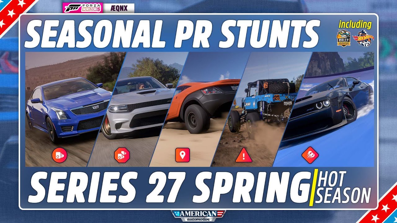 Get your 5 Super Wheelspins for the PR Stunts of Forza Horizon 5 Series 27 Spring