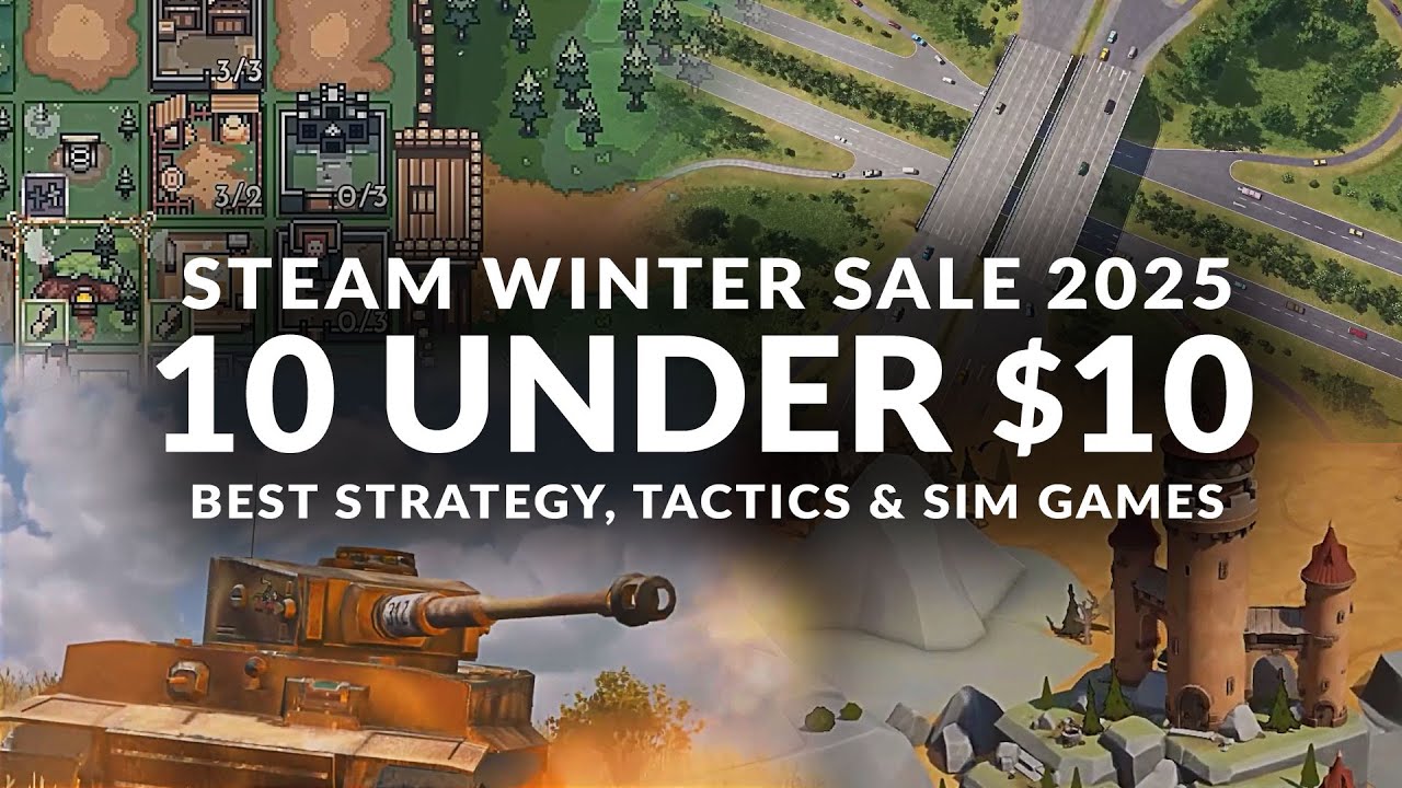 STEAM WINTER SALE 2025 - 10 UNDER $10 | Best Strategy, Sim & Management ...