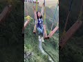 Bungee jumping with rope in beautiful place  asmr bungee jumping shorts