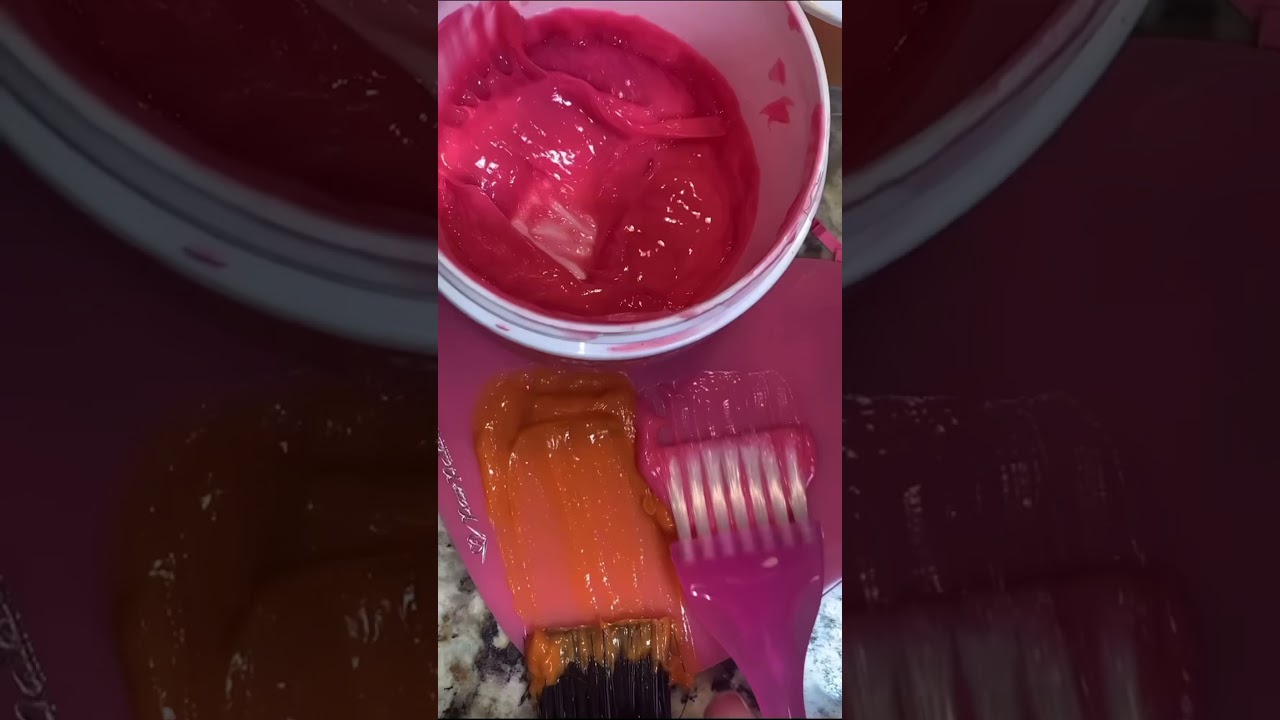 Peach Hair Dye Mix using oVertone 