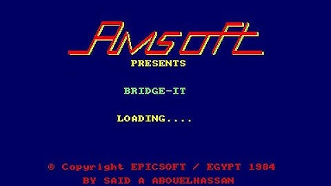 10 Years of Gaming Reviews Special playing Bridge-It on the Amstrad CPC for about an hour.
