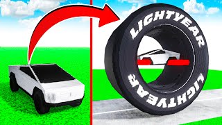 Tesla Cybertruck Giant Transforming to GIANT Monowheel TESLA in Teardown!