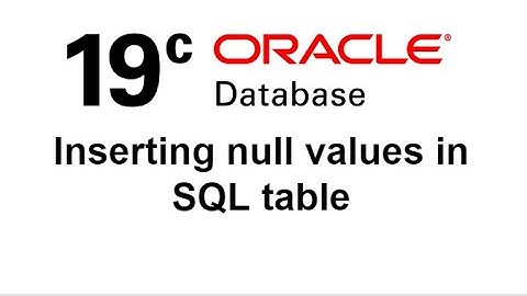How to insert Null values in SQL Table