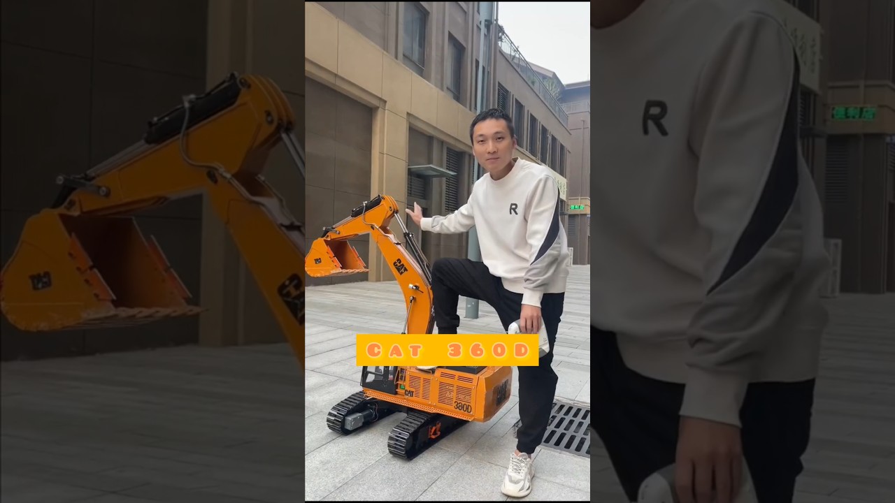 remote control Big size metallic CAT excavator truck
