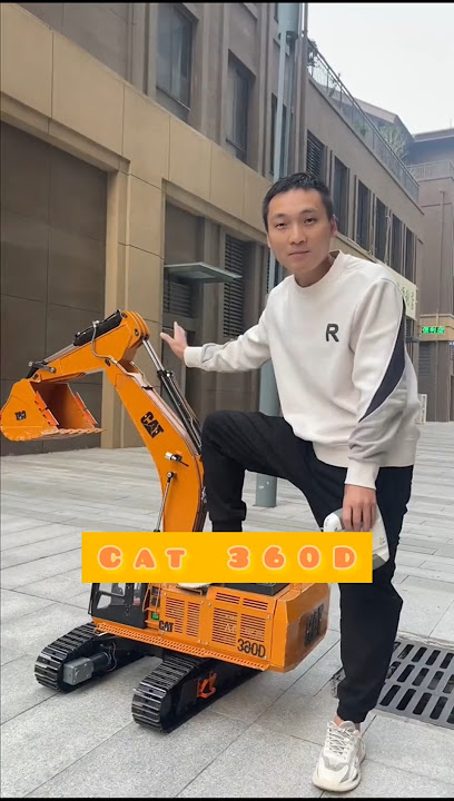 remote control Big size metallic CAT excavator truck