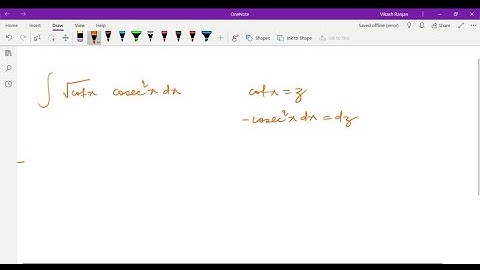 Evaluate the indefinite integral. ∫√(()cot(x))csc^(2)(x)dx Evaluate the indefinite integral. …