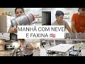 MANHÃ DE SÁBADO COM NEVE E MUITO FRIO / ROTINA ESTADOS UNIDOS
