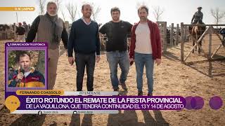 Éxito en el remate de la Fiesta de la Vaquillona en Saturnino M. Laspiur.