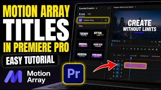 How to connect Motion Array titles into Premiere Pro - Easy Tutorial