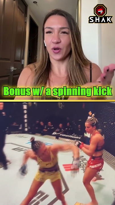 Amanda Ribas Hit a CRAZY Spinning Wheel Kick