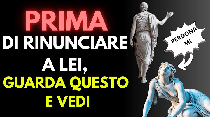 Non Fare Questo Errore Prima Di Dirle Addio | Consiglio stoico 🏛️