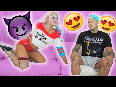 HUSBAND RATES MY EXPLICIT HALLOWEEN COSTUMES!! 😍