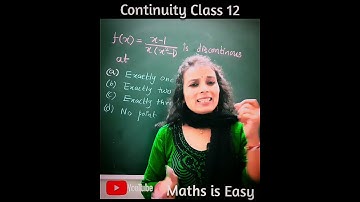 Continuity of Differentiability Class 12 | Maths MCQ Class 12| Chapter 5 #shorts #youtubeshorts #mcq