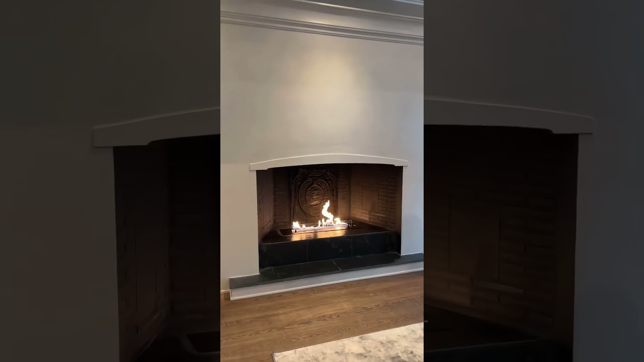 Ethanol Fireplace in a Real Interior Setting