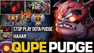 THE BEST PUDGE EVER!!! MASTER TIER QUPE PUDGE DESTROYED TOP 5 IMMORTAL RANK | Pudge Official
