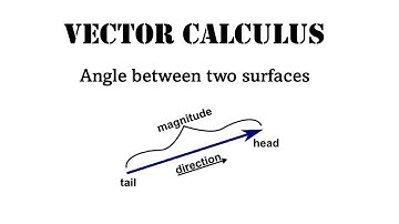 Angle between two surfaces | Vector Calculus