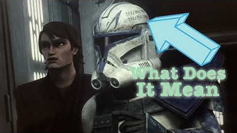 What Does the TallyMarks On Captain Rex’s Helmet Mean?