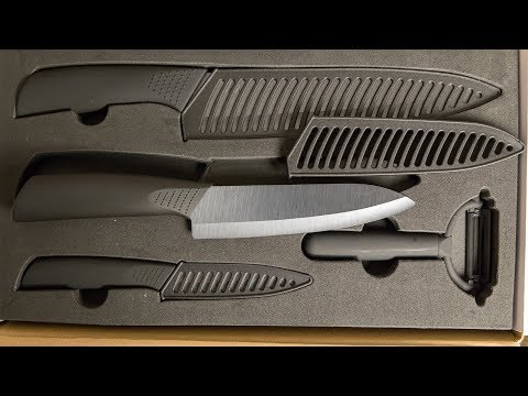 Набор керамических ножей Xiaomi | Распаковка посылок с Aliexpress Набор керамических ножей Xiaomi | Распаковка посылок с Aliexpress