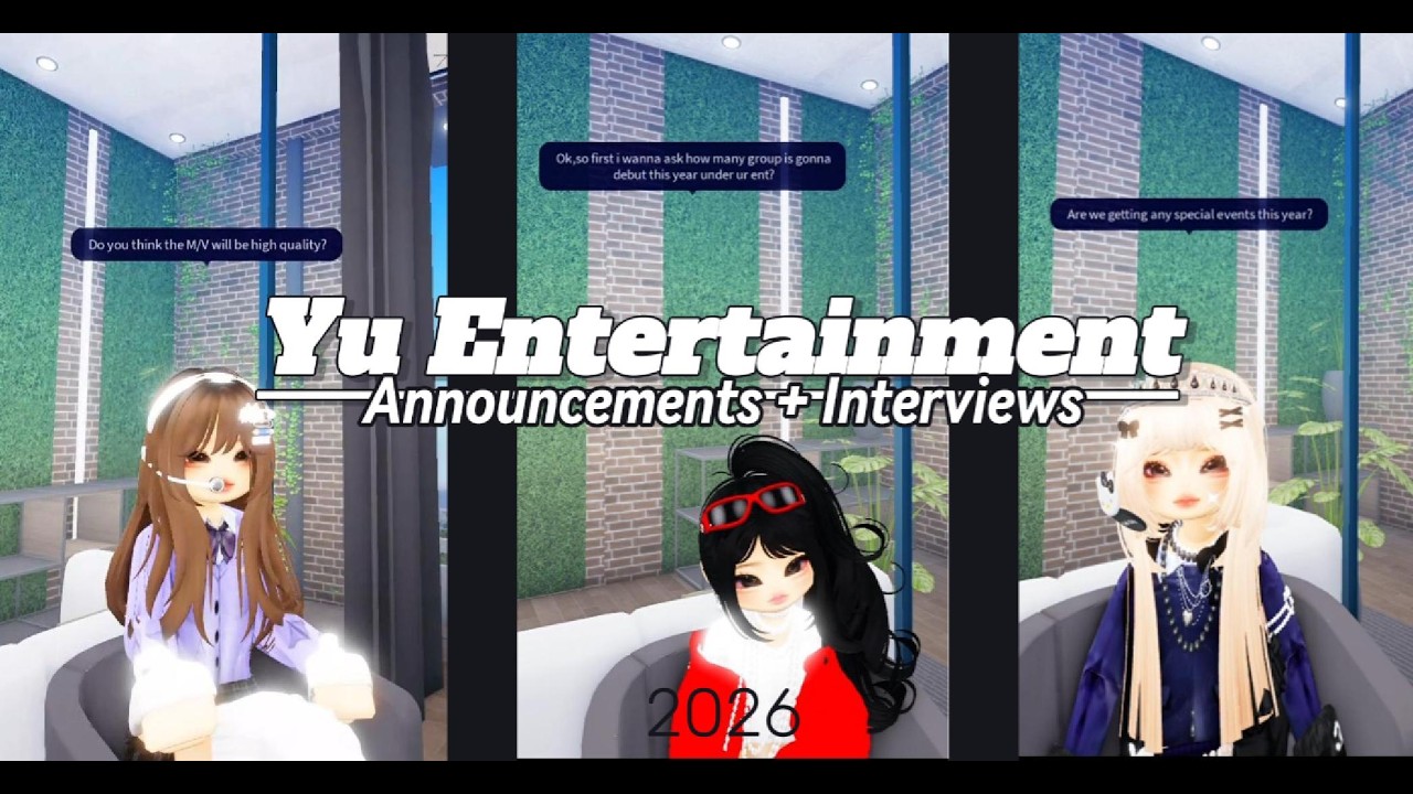 Yu Entertainment - CEO Interviews+Annoucement |◆Roblox K-pop