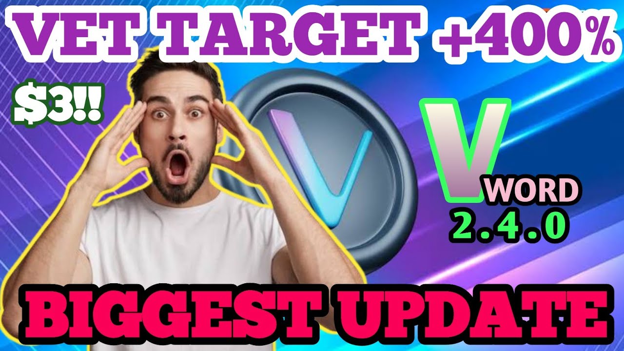 VET 100% BREAKOUT INCOMING! VECHAIN REFRESHES VEWORLD EXPERIENCE WITH V2.4.0! VECHAIN CRYPTO NEWS 