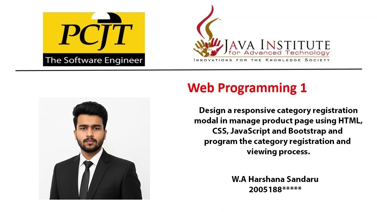 E-Shop Project | Task 46 | Web Programming 01 | Java Institute - YouTube