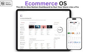 Ecommerce OS | All-in-One Notion Dashboard Template Tour