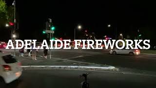 Adelaide New year fireworks/ Happy New year/ Midnight Celebrations/ Australia/ Rymill Park