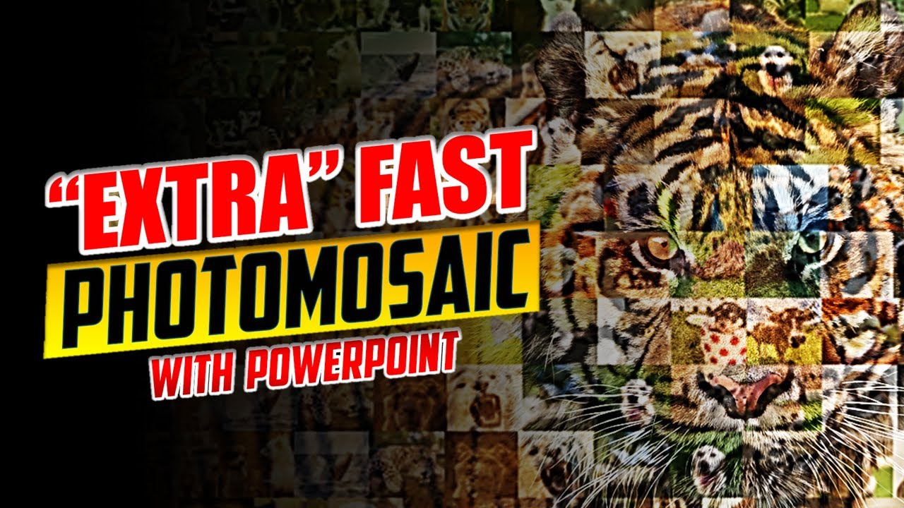 New Fast Photo Mosaic Trick in PowerPoint