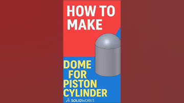 How to create a Piston Dome in 60s! | #shortvideo | #solidworks | #cad | #autocad | #3danimation