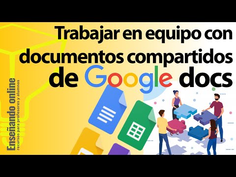 Trabajar en equipo con documentos compartidos de Google docs