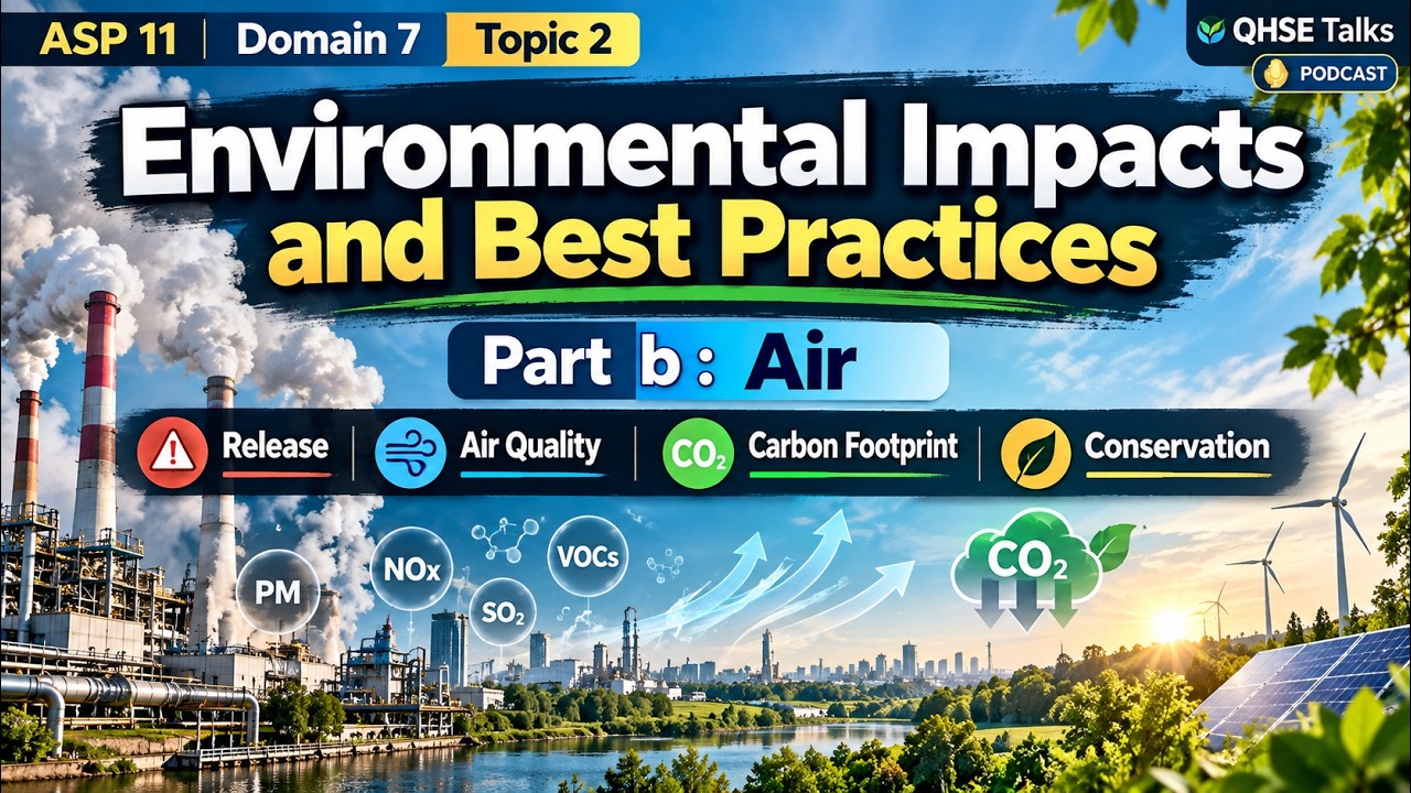 ASP 11 Domain 7 Topic 2 Part B | Environmental Impacts & Best Practices | air quality
