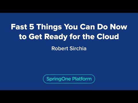 Fast 5 Things You Can Do Now to Get Ready for the Cloud