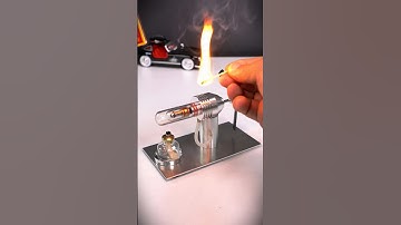 Build Mini Stirling Engine With Propeller Powered By Ethanol #enginemodelkit #stirling #engine #diy