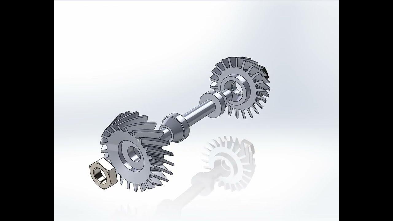 Assembly shaft and gear Animate with solidworks/ Animasi Gear motion