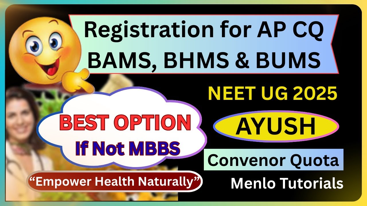 🔥AP State AYUSH Counselling Registration EXPOSED! NEET UG 2025 BAMS BHMS BUMS Updates 