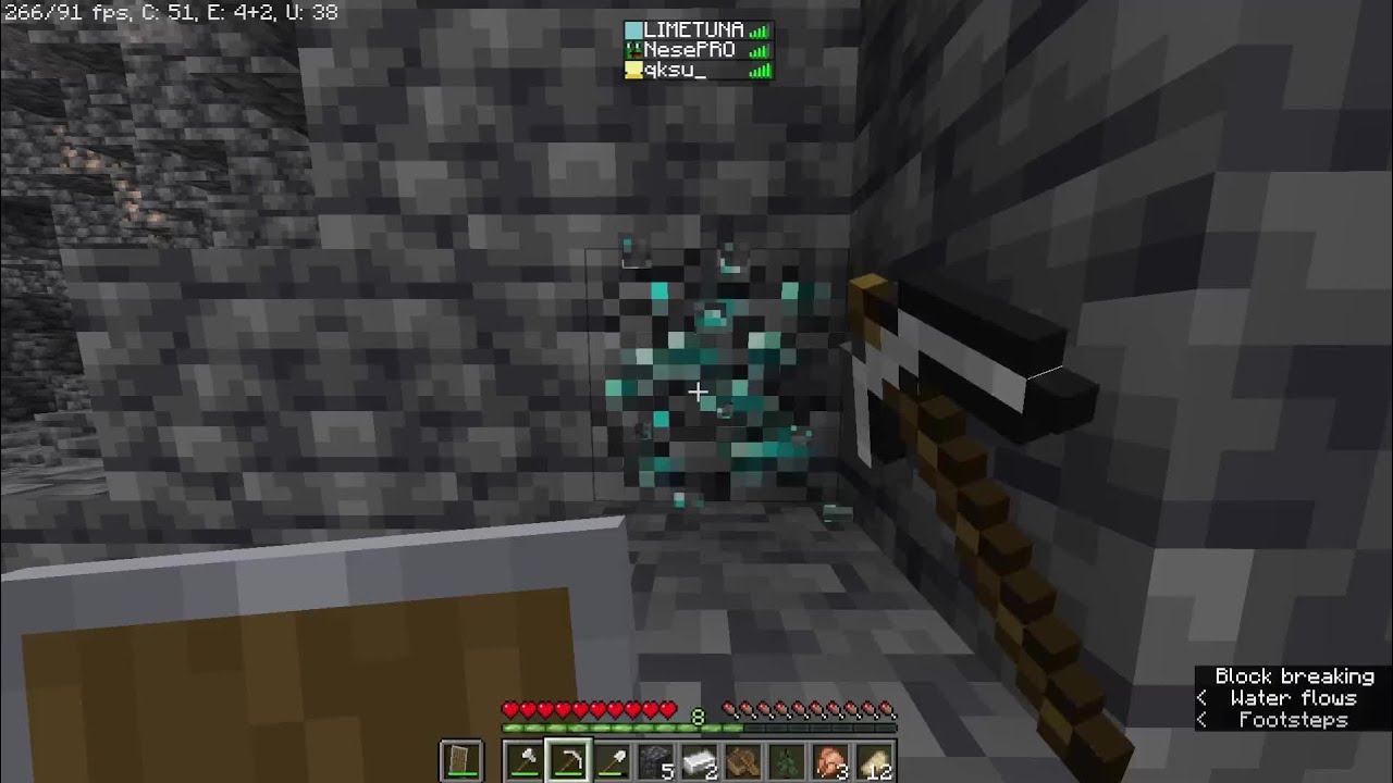 Minecraft hardcore Series 2#minecraft Straight line mining for diamond ...