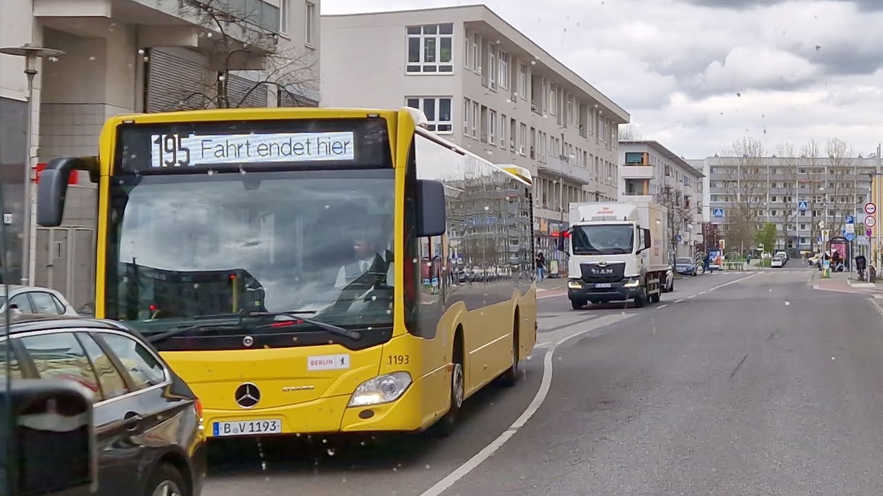 Bus Berlin | Mitfahrt im kompletten 195E von U Hellersdorf bis Neuenhagener Straße im MB EN 21 1124
