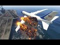 Dramatic Air Force One Plane Emergency Landing at Aircraft Carrier (GTA 5)