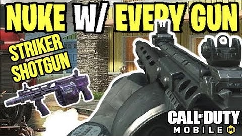 NUKE with EVERY GUN is COD MOBILE (Striker) SHOTGUN